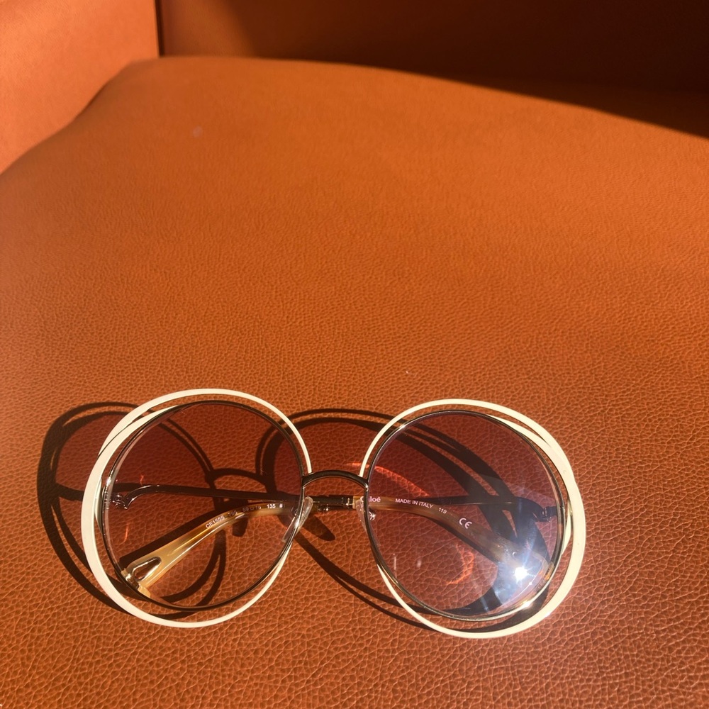 Chloe Oversized Pink Gradient Sunglasses